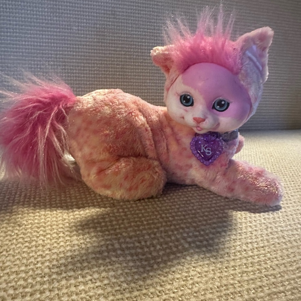 Pink Plush Cat Toy